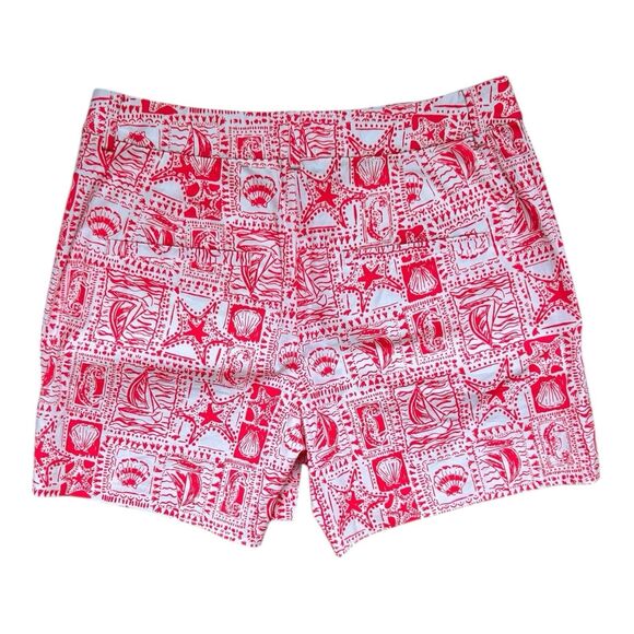 Lilly Pulitzer Gretchen High Rise 5” Shorts Red – Size Medium - Picture 2 of 4